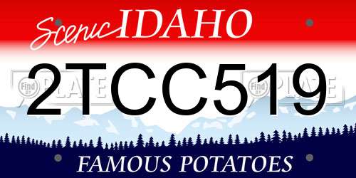 2TCC519 Idaho License Plate