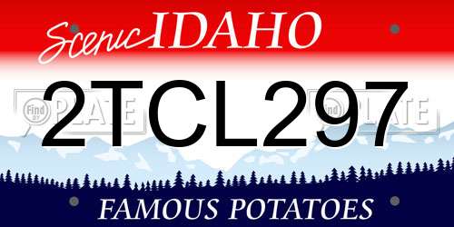 2TCL297 Idaho License Plate