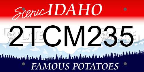 2TCM235 Idaho License Plate
