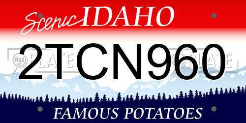 2TCN960 Idaho License Plate