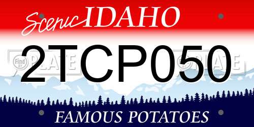 2TCP050 Idaho License Plate