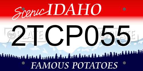 2TCP055 Idaho License Plate