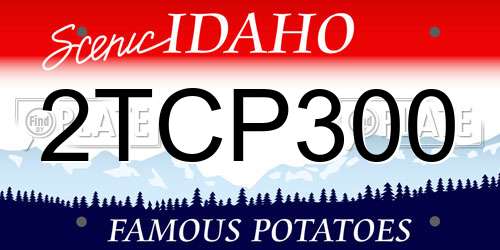 2TCP300 Idaho License Plate