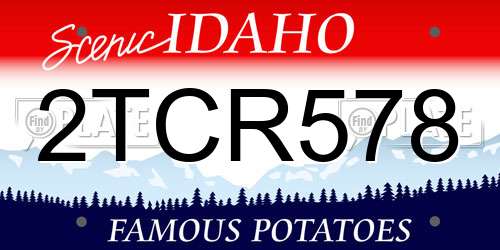 2TCR578 Idaho License Plate