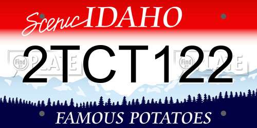 2TCT122 Idaho License Plate