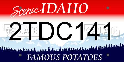 2TDC141 Idaho License Plate