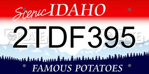 2TDF395 Idaho License Plate