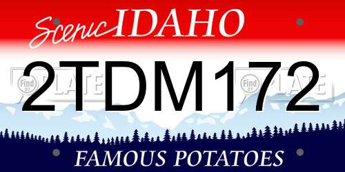 2TDM172 Idaho License Plate