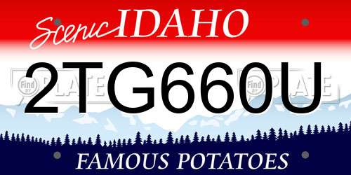 2TG660U Idaho License Plate