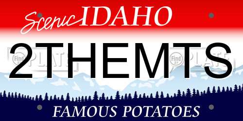 2THEMTS Idaho License Plate