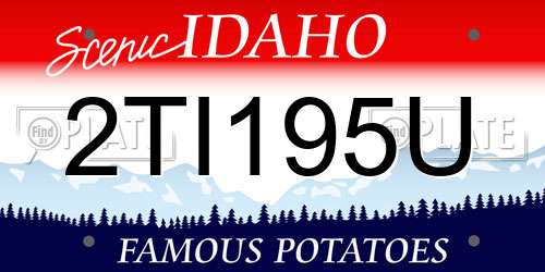 2TI195U Idaho License Plate