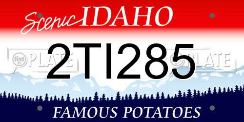 2TI285 Idaho License Plate