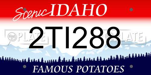 2TI288 Idaho License Plate