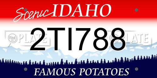 2TI788 Idaho License Plate