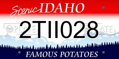 2TII028 Idaho License Plate