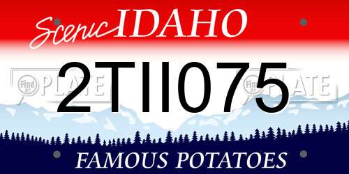 2TII075 Idaho License Plate
