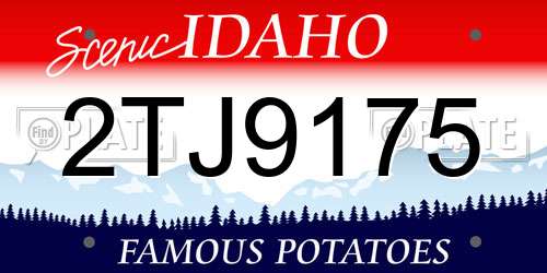 2TJ9175 Idaho License Plate