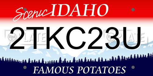 2TKC23U Idaho License Plate