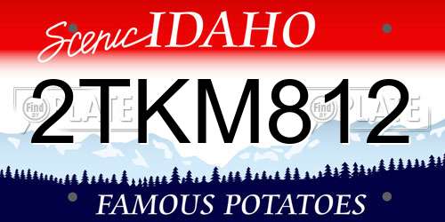 2TKM812 Idaho License Plate