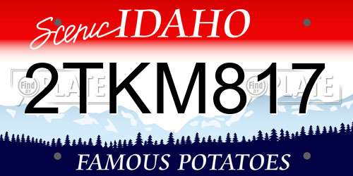 2TKM817 Idaho License Plate