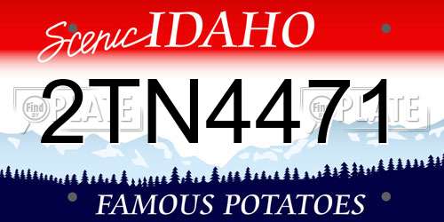 2TN4471 Idaho License Plate