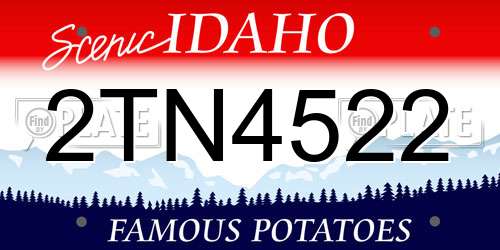 2TN4522 Idaho License Plate