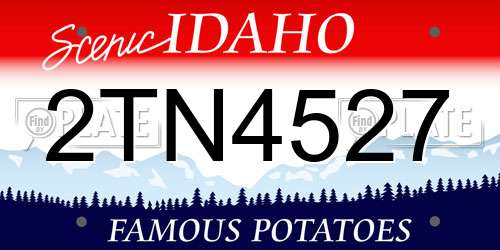 2TN4527 Idaho License Plate
