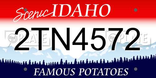2TN4572 Idaho License Plate