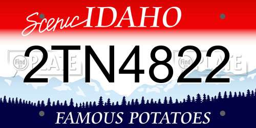 2TN4822 Idaho License Plate