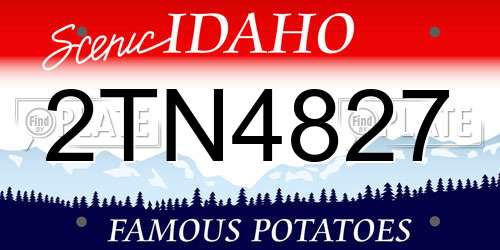 2TN4827 Idaho License Plate
