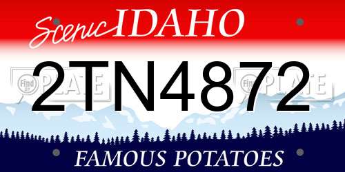 2TN4872 Idaho License Plate