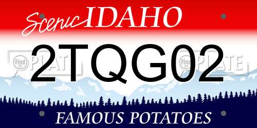 2TQG02 Idaho License Plate