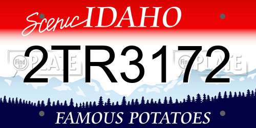 2TR3172 Idaho License Plate
