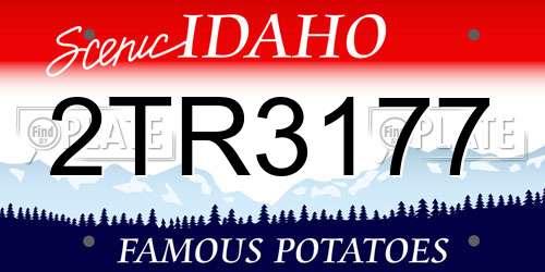 2TR3177 Idaho License Plate