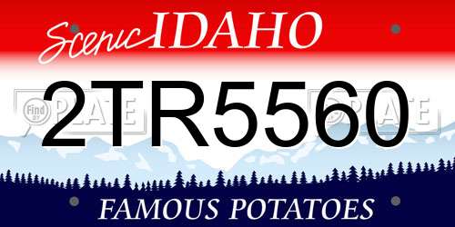 2TR5560 Idaho License Plate