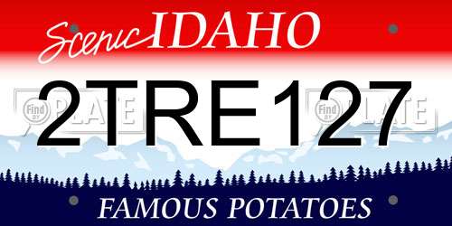 2TRE127 Idaho License Plate