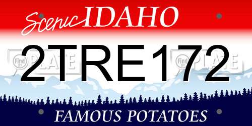 2TRE172 Idaho License Plate
