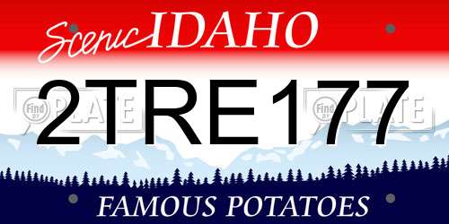 2TRE177 Idaho License Plate