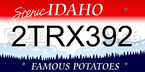 2TRX392 Idaho License Plate