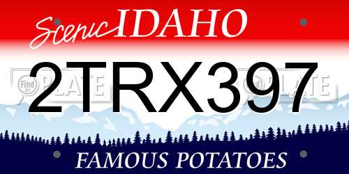 2TRX397 Idaho License Plate