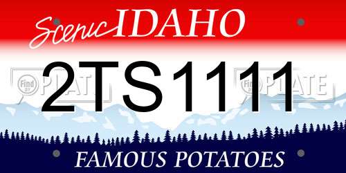 2TS1111 Idaho License Plate