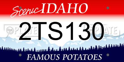 2TS130 Idaho License Plate