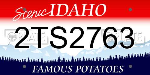 2TS2763 Idaho License Plate