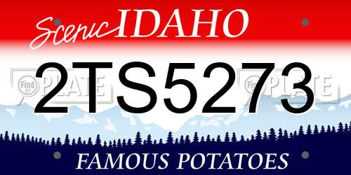 2TS5273 Idaho License Plate