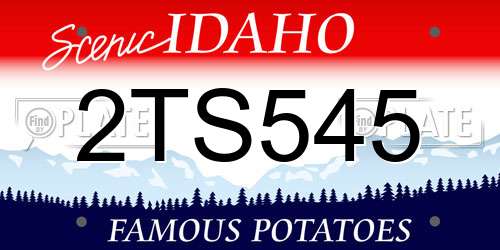 2TS545 Idaho License Plate