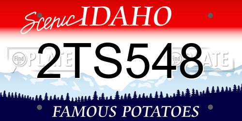 2TS548 Idaho License Plate
