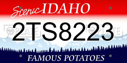 2TS8223 Idaho License Plate