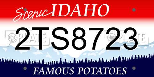 2TS8723 Idaho License Plate