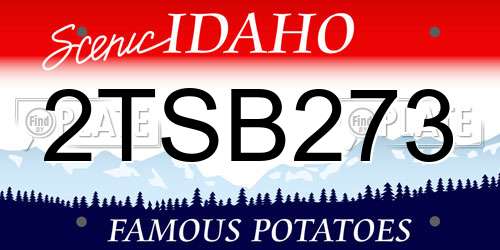 2TSB273 Idaho License Plate