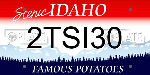 2TSI30 Idaho License Plate